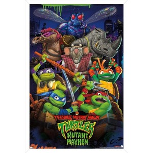 Trends International Teenage Mutant Ninja Turtles: Mutant Mayhem -  Group Framed Wall Poster Prints - 1 of 4
