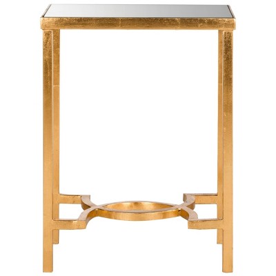 Everard End Table Gold/Mirror - Safavieh