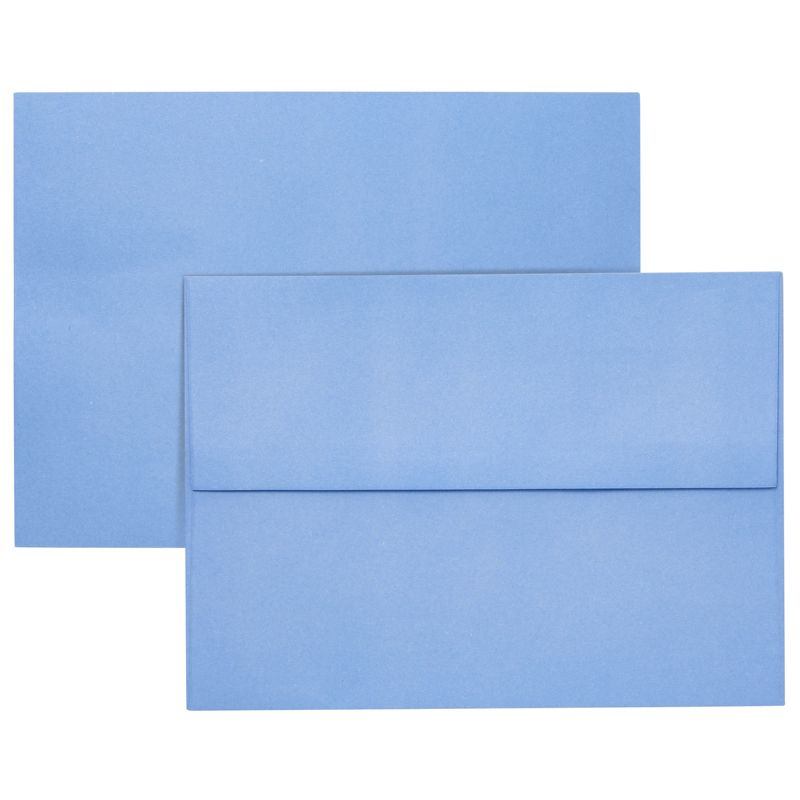 Juvale 96 Pack Light Blue 5x7 Envelopes for Invitations, A7 Size for Mailing Greeting Cards, Wedding, Bridal Shower, 5 of 7