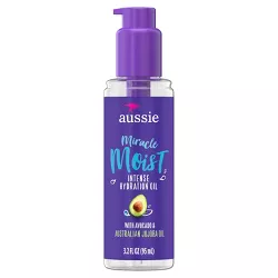 For Dry Hair - Aussie Miracle Moist Intense Hydration Oil with Jojoba Oil - 3.2 fl oz