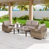 EAGLE PEAK Wicker Outdoor Patio Conversation Set - 2 of 4