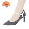 Allegra K Women's Detachable Adjustable Anti-Slip Shoe Straps Bands Belts with Buckle for Heels 2 Pairs - 4 of 4