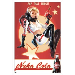 Trends International Fallout 4 - Nuka Cola - Zap That Thirst! Framed Wall Poster Prints - 1 of 4