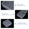 Unique Bargains Plastic Anti-Oxidation Square Bead Jewelry Storage Boxes Clear 72 Pcs - 4 of 4