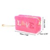 Unique Bargains Women's Portable Embroidery LOVE Makeup Bag 1 Pc - 2 of 3