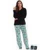 Just Love Womens Plush Pajama Pant Set with Matching Socks  Fun, Cozy Sleepwear with Sayings - 2 of 4