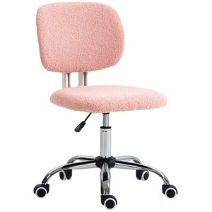 TopComfy Accent Chairs Office Chair Comfortable Chair with Plush Padding Smooth Height Adjustment Soft Seat for Office, Pink, 19"*20.8"*35.5" - 1 of 4