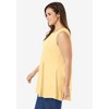 Woman Within Plus Size Sleeveless Fit-And-Flare Tunic Top - 4 of 4