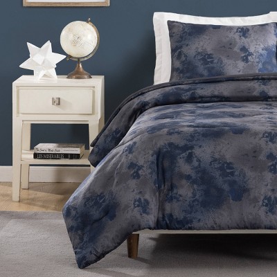 Twin/Twin Extra Long Teen Starry Comforter Set Blue/Gray/Purple - Makers Collective