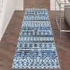 Modern Geometric Area Rug Plush Soft Wool Machine Washable Carpet, Non-Slip Large Rug for Living Room, Bedroom, Dining Room - 4 of 4