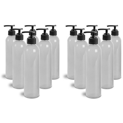 Royal Massage 8oz Bullet Round Massage Oil/Lotion/Liquid Bottle with Saddle Pump