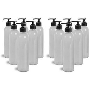 Royal Massage 8oz Bullet Round Massage Oil/Lotion/Liquid Bottle with Saddle Pump - 1 of 3