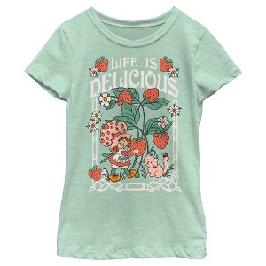 Girl's Strawberry Shortcake Life is Berry Delicious T-Shirt - 1 of 4