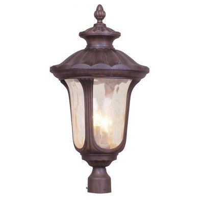 Livex Lighting Oxford 3 - Light Post Light in  Moroccan Gold