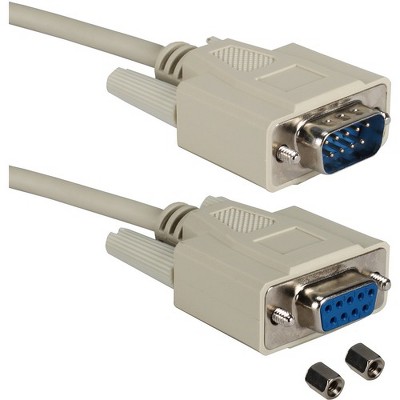 QVS 3-Feet DB9 Male to Female Extension Cable (CC317-03N)