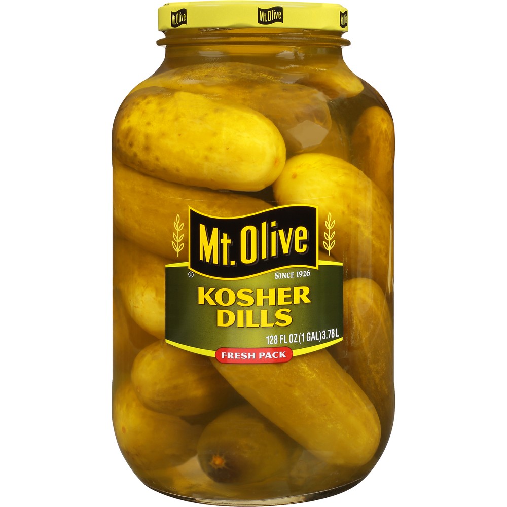 UPC 009300128339 product image for Mt. Olive Fresh Pack Kosher Dills - 128 fl oz | upcitemdb.com