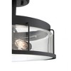 Quoizel Lighting Ludlow 3 - Light Semi-Flush Mount in  Earth Black - 4 of 4