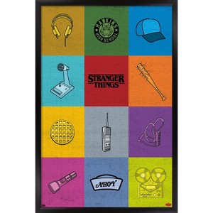 Trends International Netflix Stranger Things - Minimalist Icons Framed Wall Poster Prints - 1 of 4
