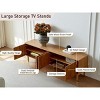 JVNOXK-Medieval Modern TV Stand Entertainment Center with 4 Storage Cabinets Suitable for TVs 55 inches and larger Minimalist Design - 4 of 4