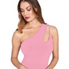 Coolmee Women's Summer Jumpsuits Sexy One Shoulder Casual Loose Long Elegant Wide Leg Jumpsuit - 2 of 4
