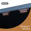 54" Retro Buffet Cabinet with Storage, 4-Door Vintage Fluted Sideboard Cabinet with Adjustable Shelves - Leovsnove - 4 of 4