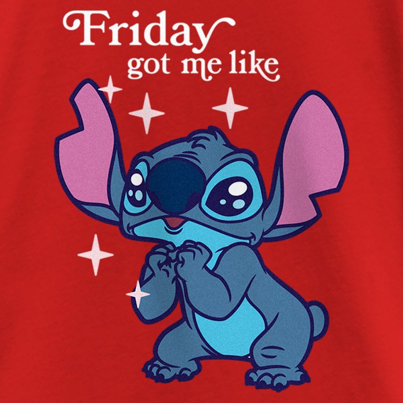 Girl's Lilo & Stitch Friday Got Me Like T-Shirt, 2 of 6