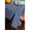 Design Imports  Nautical Blue Lattice Tablecloth 60X84 - 2 of 4