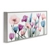 Stupell Industries Modern Translucent Pastel Tulips Framed Giclee Art, Gray, 30" x 13" - 2 of 4