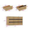 FUFU&GAGA Yellow 9 Drawer Dresser Wooden Textured Glass Dust Panels - 3 of 4