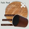 Aoibox Wooden Furniture Risers Heavy Duty Circle 4 Inch Lifts for Bed Sofa Desk Table Increase Height Storage Pack of 4 - 4 of 4