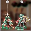 Collections Etc LED Lighted Holiday Hanging Window Lights Decoration - 3 of 4