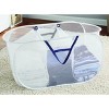 (2 pack) White Polyester Mesh Pop-up Triple Sort Laundry Basket, 16" x 16" x 28" - 3 of 4