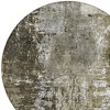 Taupe Brown And Gray Abstract Washable Indoor Outdoor Area Rug - 4 of 4