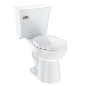 Elongated Two-Piece Toilets, 1.28 GPF Universal Height Siphonic Flush Toilet, cUPC Certification Water Efficient Bathroom Toilet(Toilet Seat Included) - 1 of 4