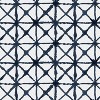 Indigo Print Throw Pillow - Skyline Furniture: Geometric Linen & Cotton, Zipper Closure, Indoor Use - 4 of 4