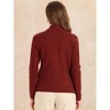 Allegra K Women's Long Sleeve Button Open Front Knit Sweater Cardigans with Pockets - 3 of 4