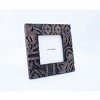 Dark Wood 4 x 4 inch Carved Wood Picture Frame - Foreside Home & Garden - 3 of 4