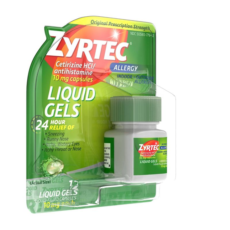 Zyrtec 24 Hour Allergy Relief Capsules - Cetirizine HCl, 6 of 10