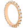 Pompeii3 2ct Diamond Eternity Ring 14k Yellow Gold Womens Anniversary Band - 2 of 4