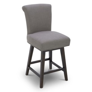 Spruce&Spring Upholstered 26-inch Counter Height Swivel Barstool - 1 of 4