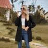 Casual Longline Cardigan for Women Fall Loose Open Front Long Sleeve Outerwear - 2 of 4