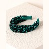 Shiraleah Knotted Sequins Headband, Green - 2 of 3