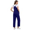 Coolmee Women's Maternity Jumpsuits Casual Adjustable Spaghetti Strap Jogger Overalls Outfits Pregnancy Rompers with Pockets S Blue - 4 of 4