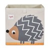3 Sprouts Foldable Fabric Storage Cube Box Soft Toy Bin, Pet Hedgehog & Canvas Storage Bin Laundry and Toy Basket for Baby and Kids, Raccoon - image 2 of 4