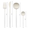 REGALWOVEN Stainless Steel Flatware with Spoons and Forks Set 4 Pieces - 2 of 4