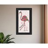 HomeRoots Be A Flamingo Black Framed Print Wall Art - 2 of 3