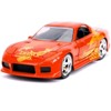 Orange Julius' Mazda RX-7 Orange Metallic with Graphics "Fast & Furious" Series 1/32 Diecast Model Car by Jada - 2 of 3