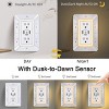 Itopfox Multi Plug 6 Outlet Surge Protector with 3 USB Ports (1 USB C) & Night Light, 3-Sided Power Strip with Spaced Outlets, ETL Listed, White - 4 of 4