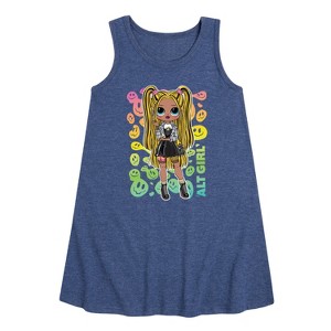 - LOL Surprise! - Rainbow ALT Girl Graphic Sleeveless Aline Dress - 1 of 3