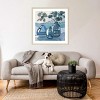 Amanti Art Eucalyptus in Blue Glassware by Sue Riger Wood Framed Wall Art Print - 4 of 4